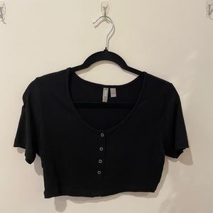 Brand New Cropped Black Blouse from ASOS!